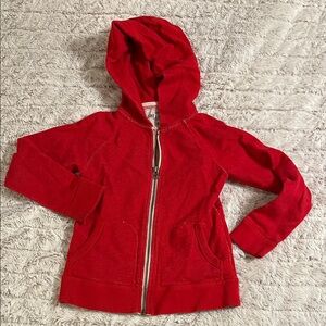 Crewcuts Bright Red Kids Zip Hoodie